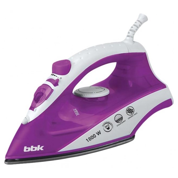 Утюг BBK ISE-1802 White/Purple 100023596614