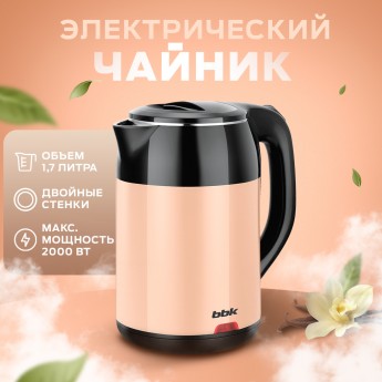 Чайник электрический BBK EK1709P 1.7 л белый, черный