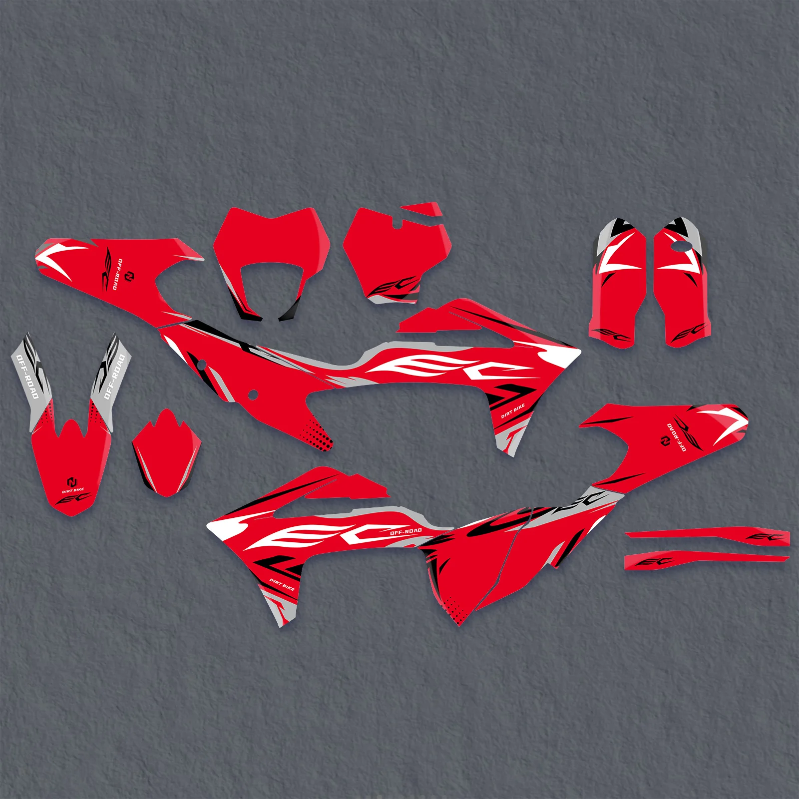 For GasGas EC 300 EC 250 EC 125 EC 250F EC 350F ECF 450 Enduro 2021-2023 Motorcycle Graphics Background Decals Sticker Customize