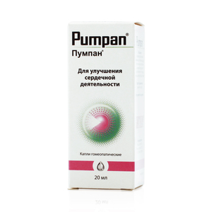 Лекарственное средство Пумпан Капли гомеопатические 20 мл
