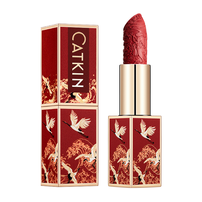 Помада для губ CATKIN SEMI-MATTE LIPSTICK тон CR129 matte red матовая