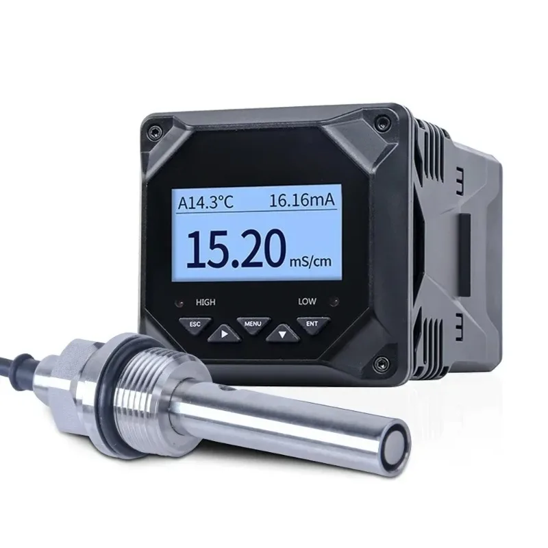 2025newOnline hydroponic ec sensor electrical conductivity meter EC controller ph ec tds digital conductivity controlle