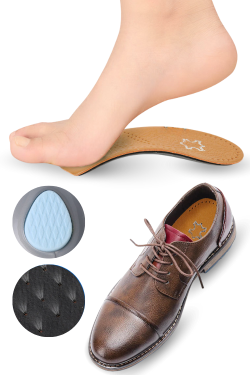 Ортопедические полустельки INNORTO при плоскостопии и пяточной шпоре, р 35-36, 1 пара