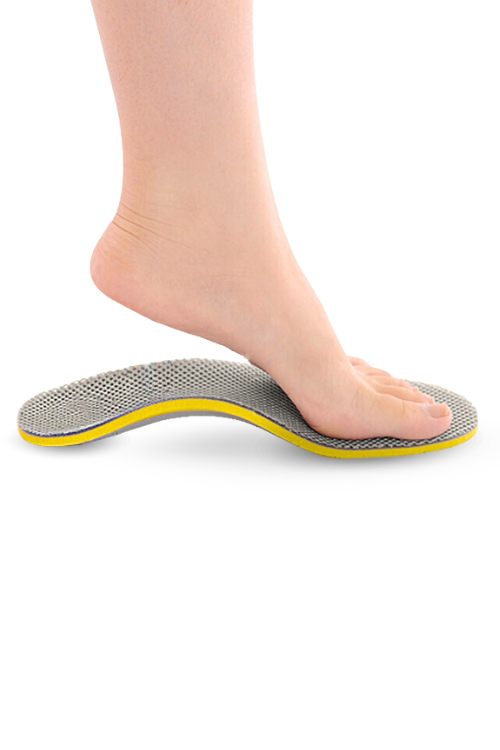 Ортопедические стельки INNORTO при плоскостопии амортизирующие каркасные, р 35-38